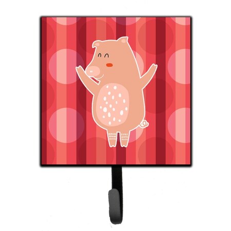 Carolines Treasures Dancing Pig Leash or Key Holder BB6742SH4